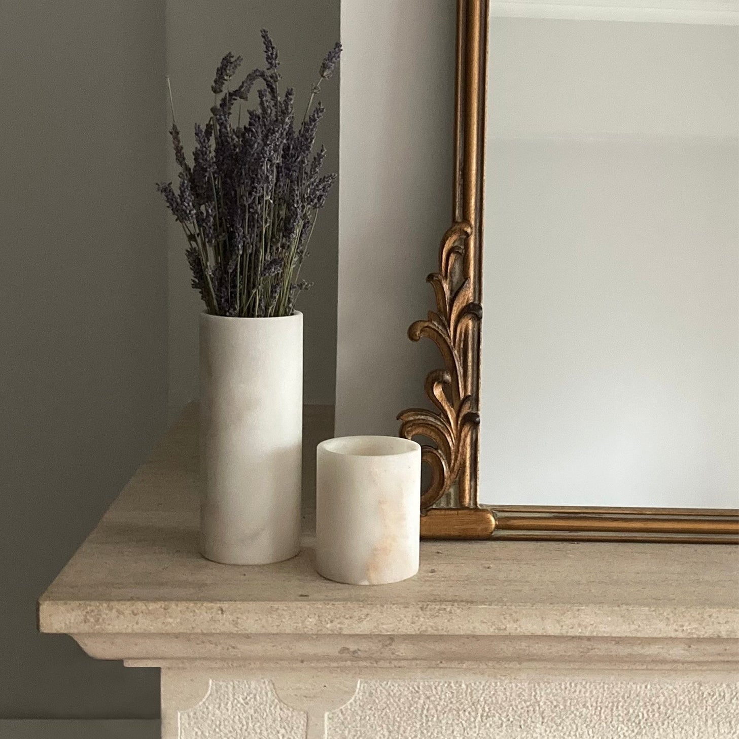 PEDRA Set – 3x Sculptural Vase in Marble