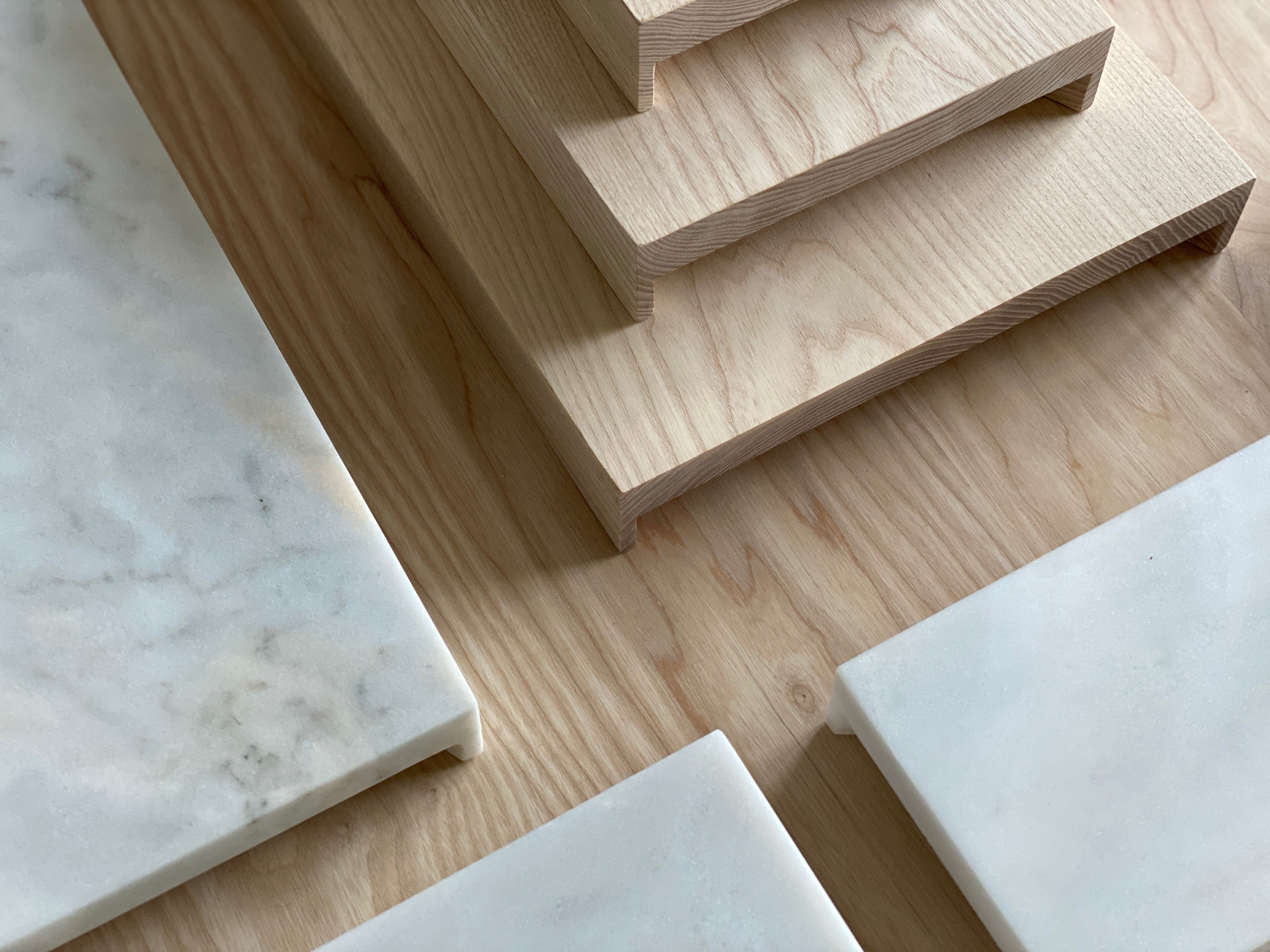 Minimalistisches Marmortablett 3-teilig