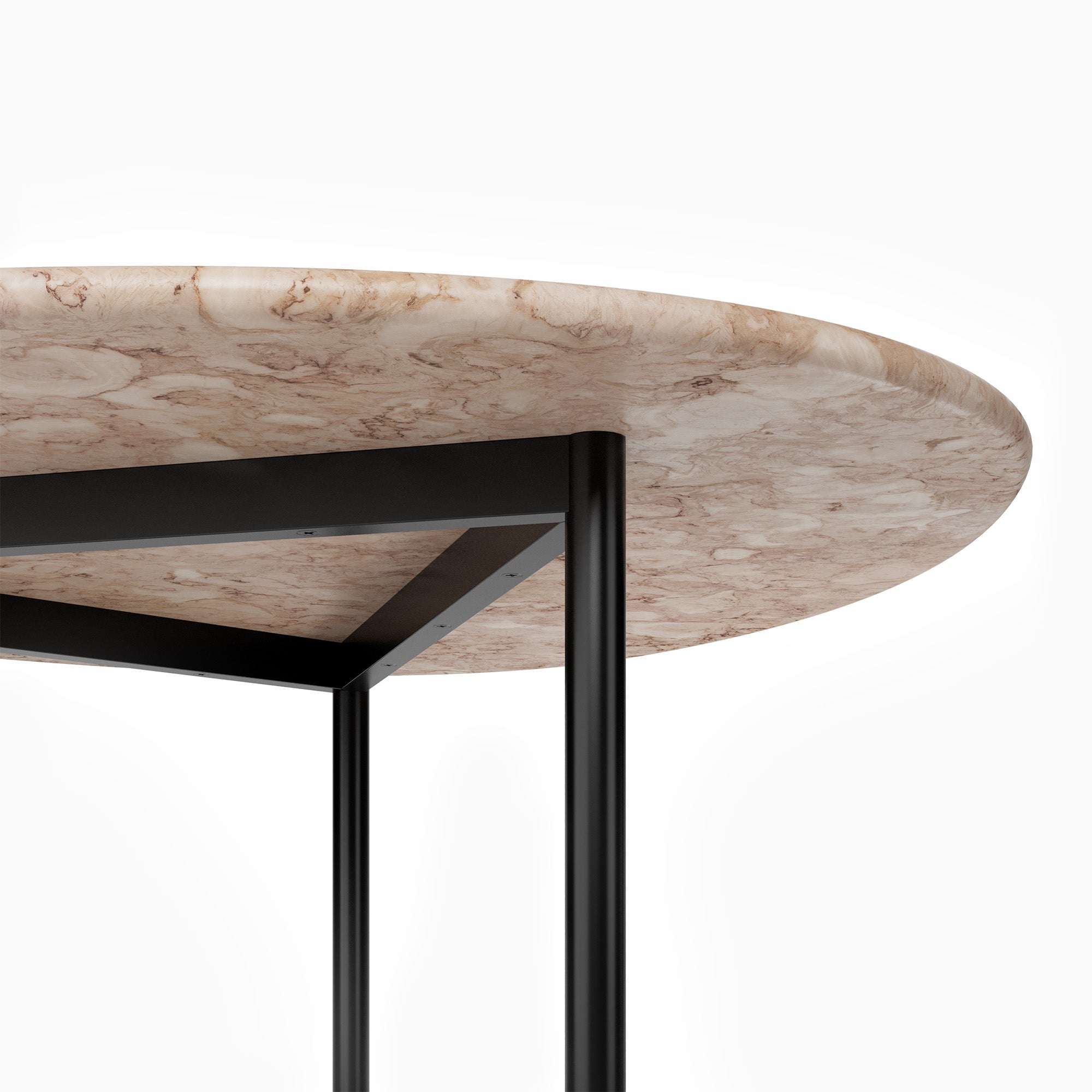 AITAI table - With Lioz Limestone Top & Metal Frame
