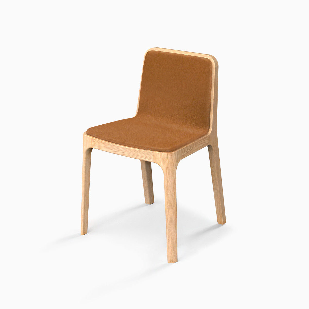 4x CAST – Minimalist Chair in Solid Wood with Customizable Seat