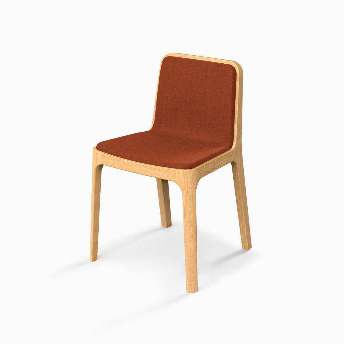 4x CAST – Minimalist Chair in Solid Wood with Customizable Seat