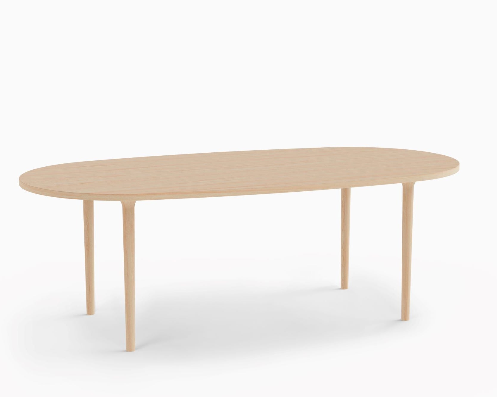 CAST – Minimalist Oval Table in a Solid Wood