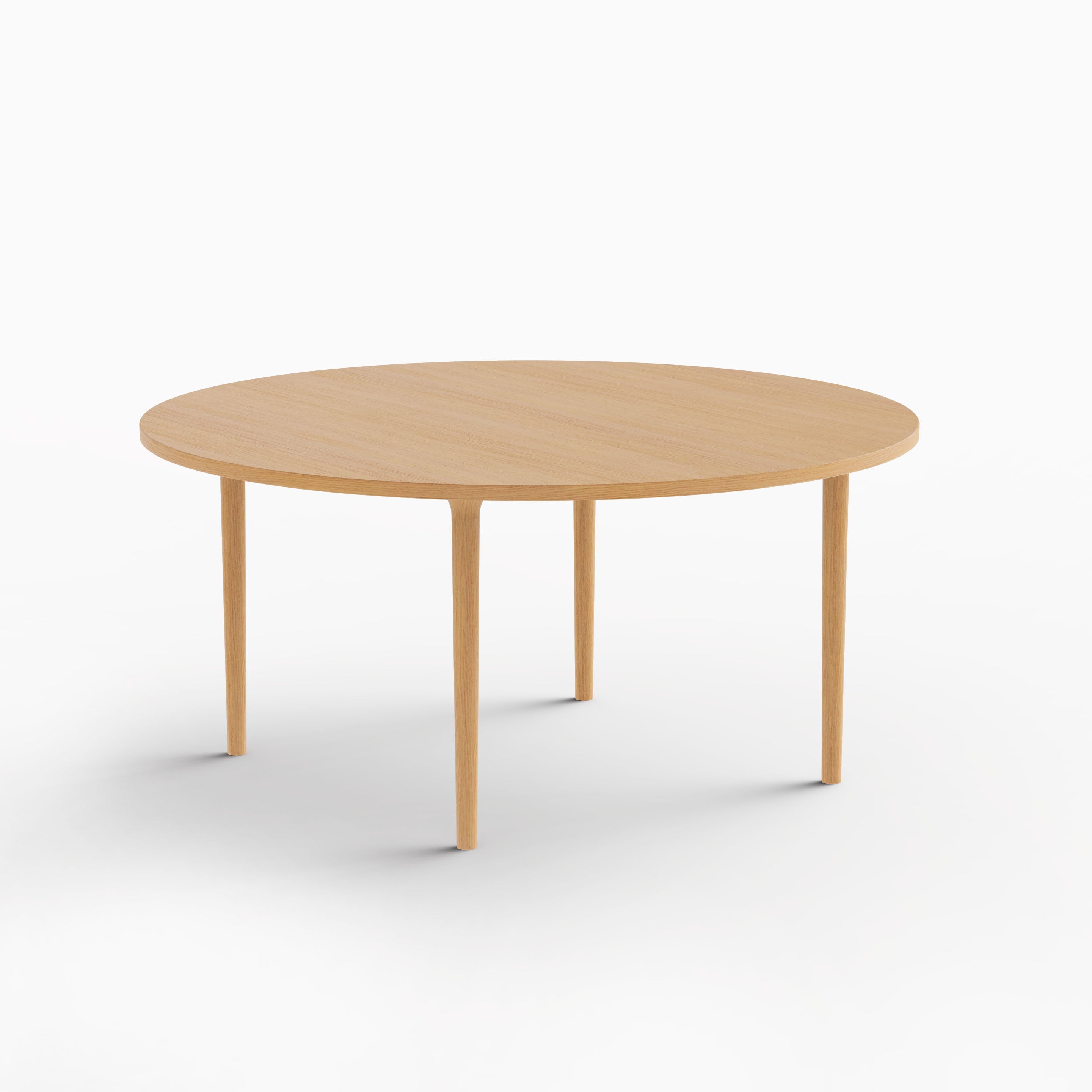 Minimalistischer moderner runder Gusstisch