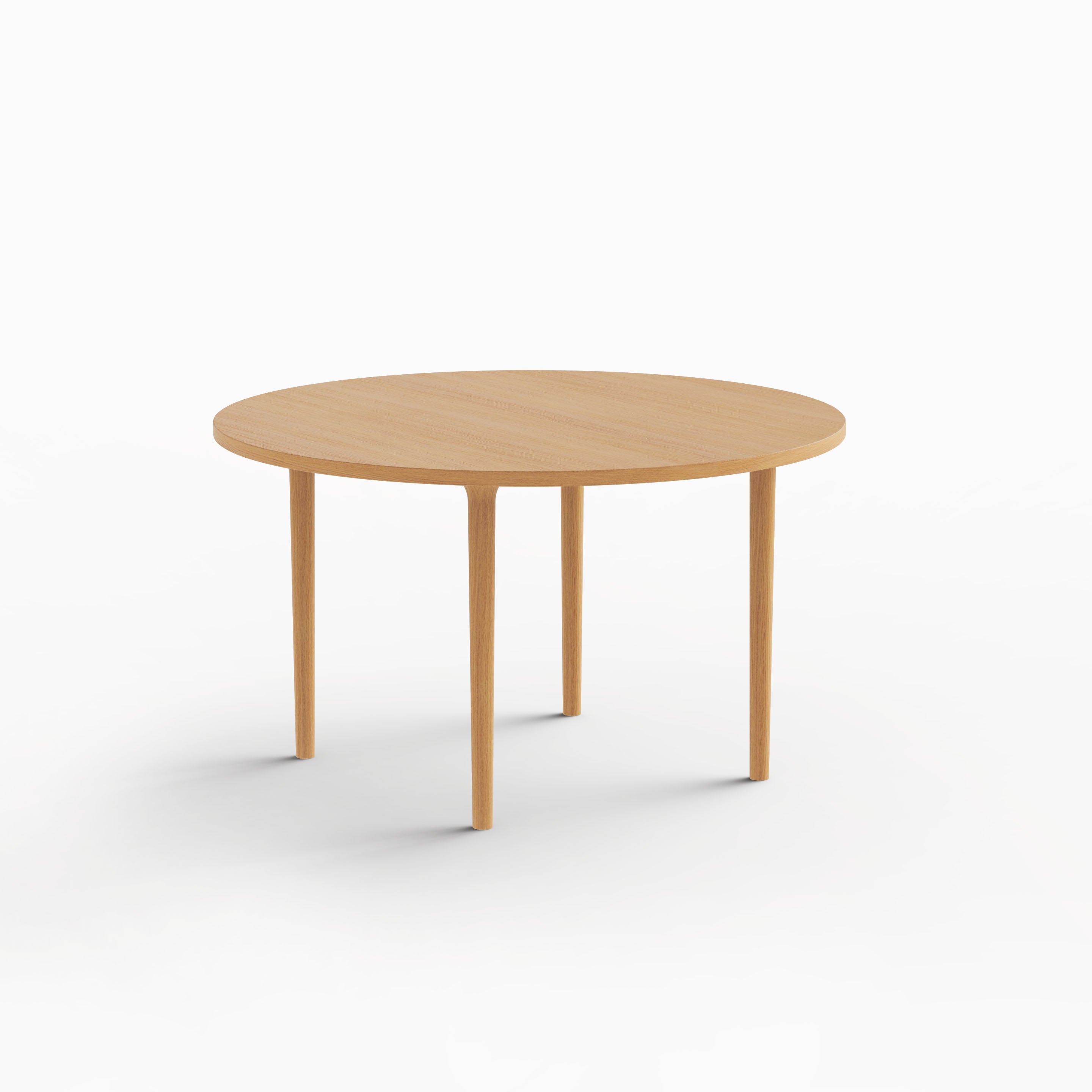 Minimalistischer moderner runder Gusstisch