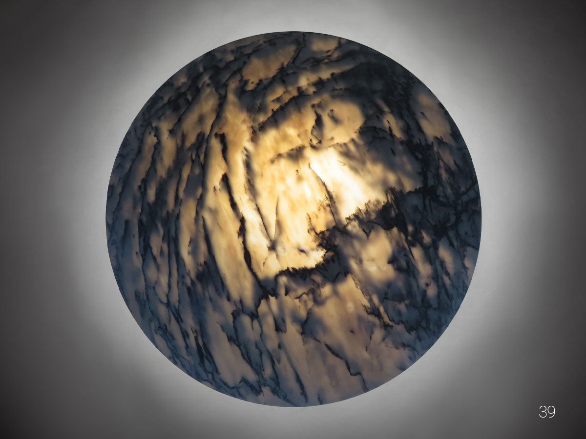 Living Room Lighting Marble Large 100 cm DOME