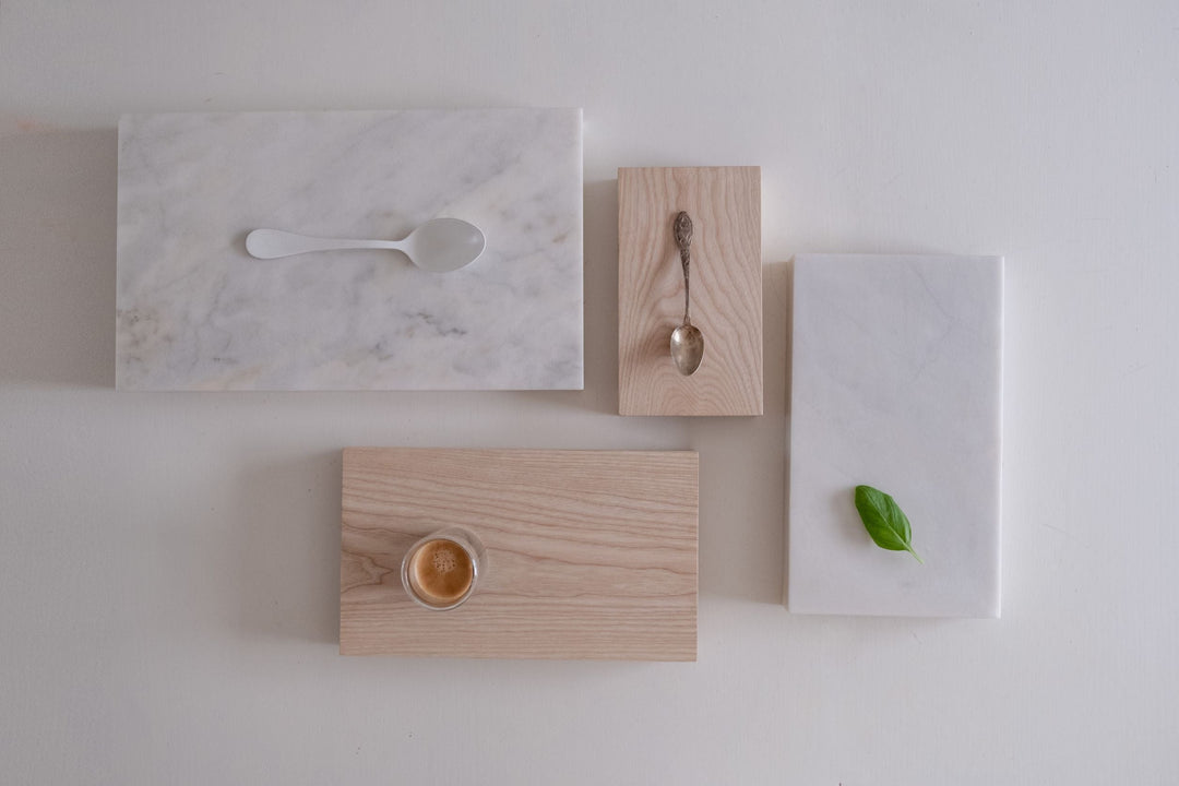Minimalistisches Marmortablett 3-teilig