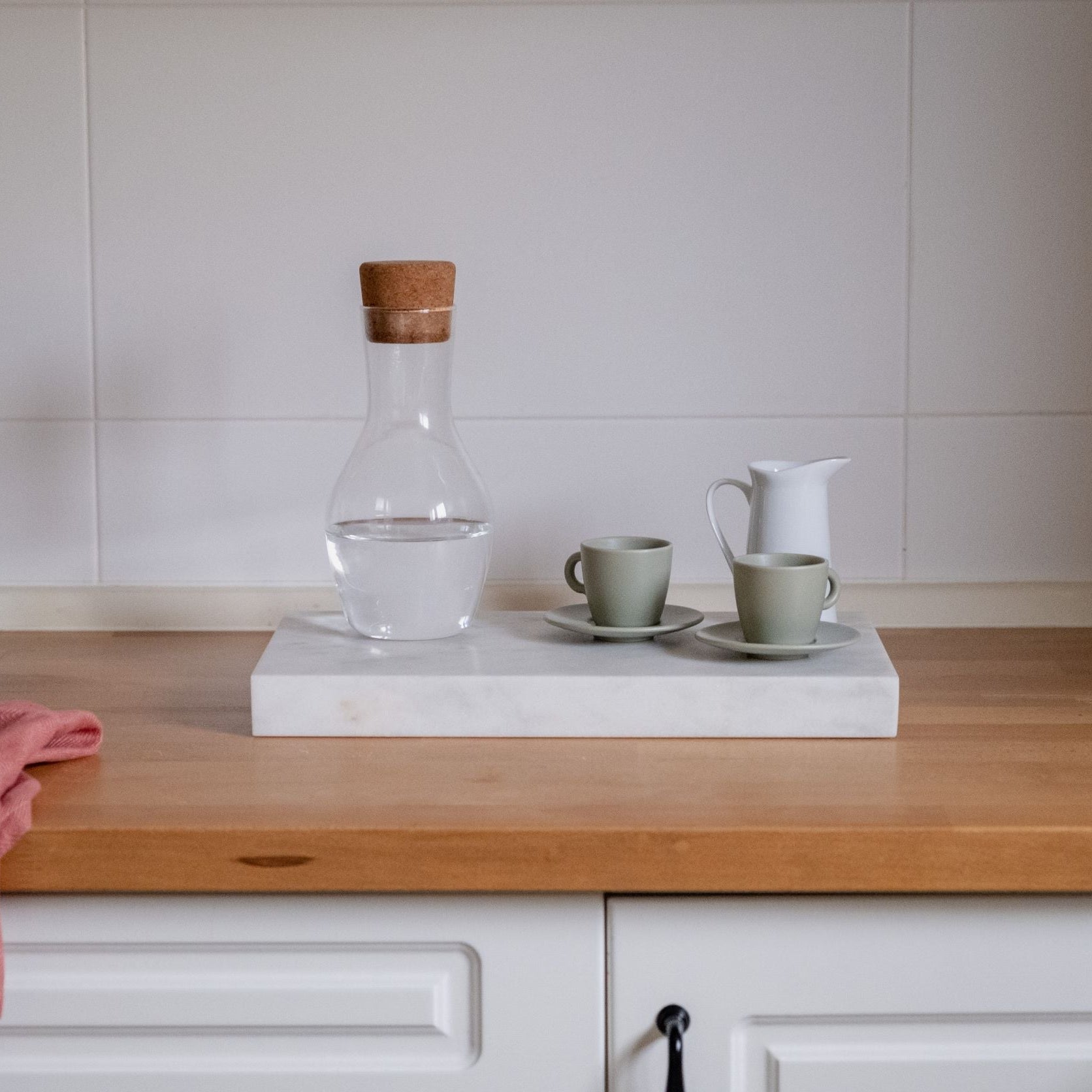 Minimalistisches Marmortablett 3-teilig