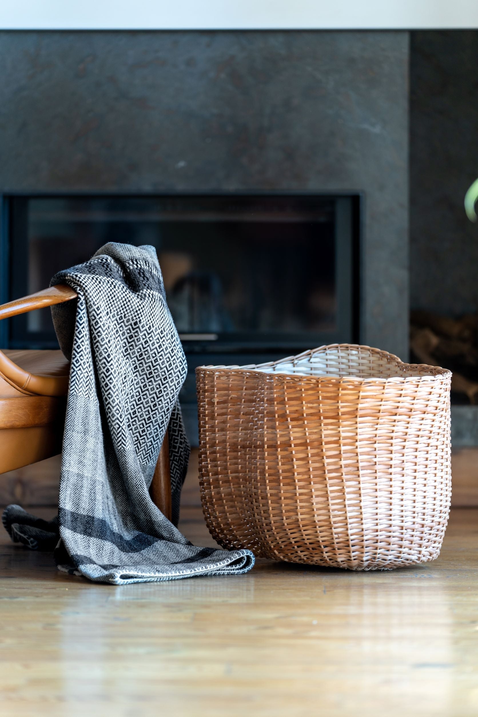 Basket Set of 3 – Handcrafted Wicker Baskets Inspired by Azorean Tradition -FURNA
