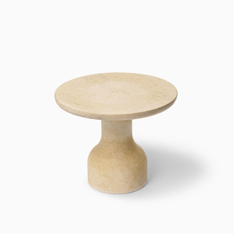 PESO Set – 3x Minimalist Round Side Table in Limestone