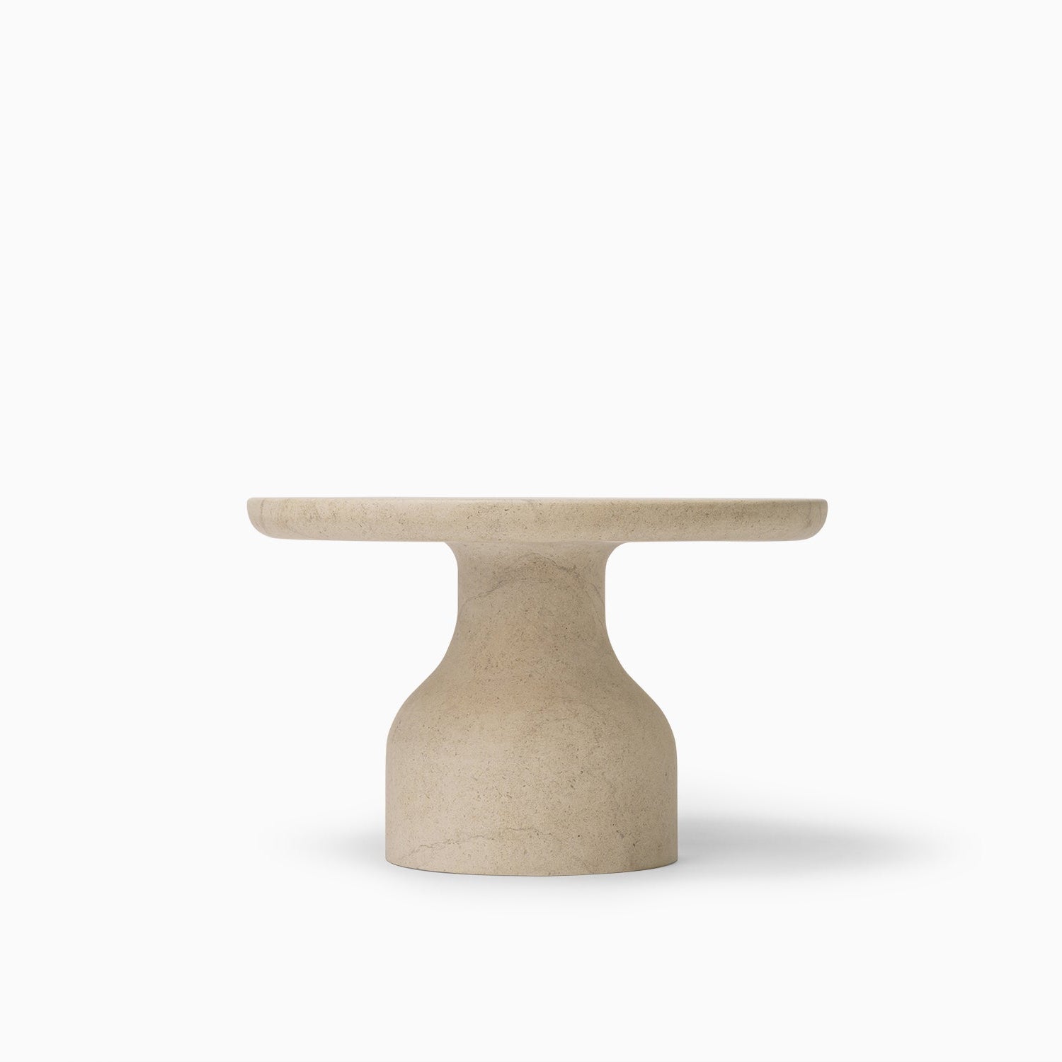PESO Set – 3x Minimalist Round Side Table in Limestone