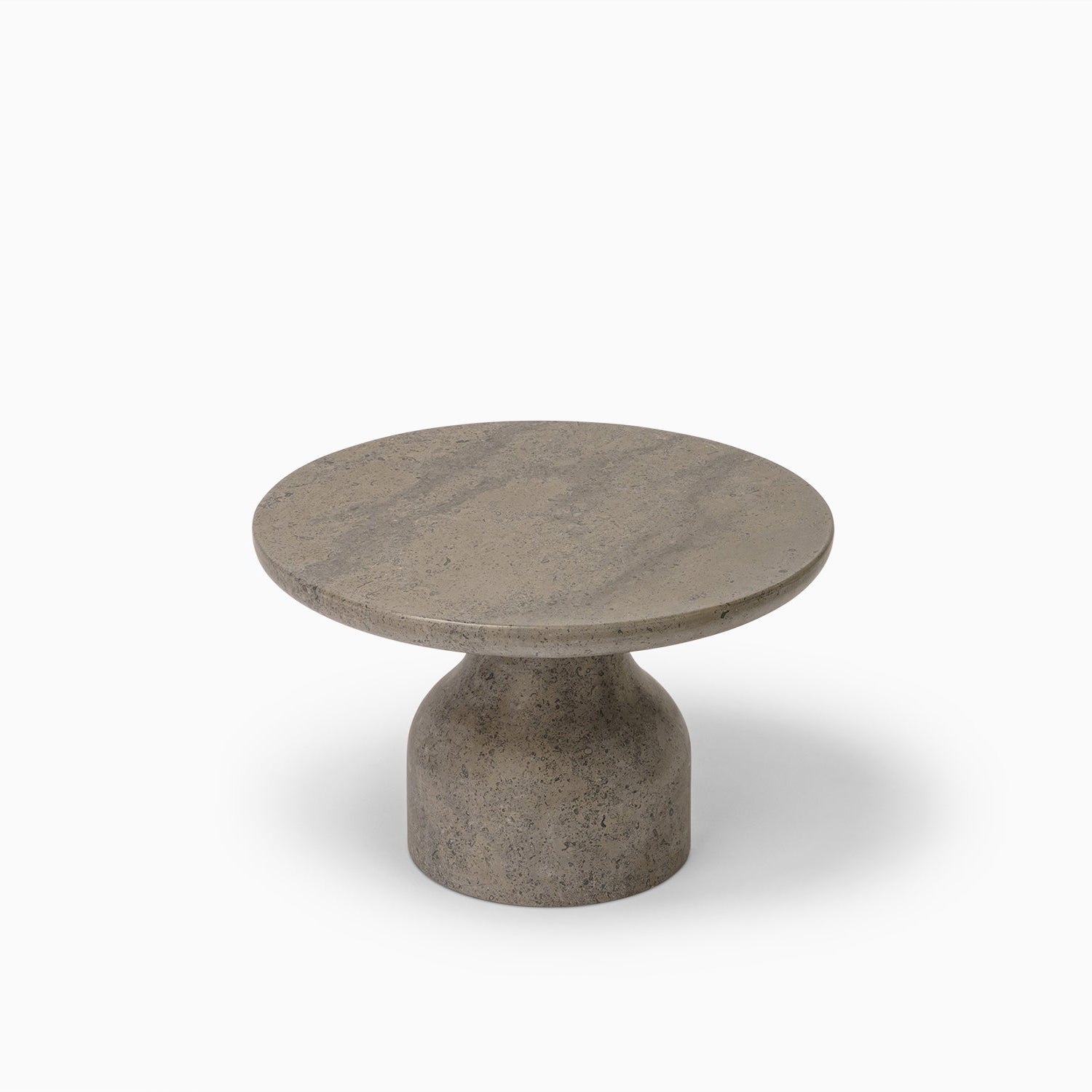PESO Set – 3x Minimalist Round Side Table in Limestone