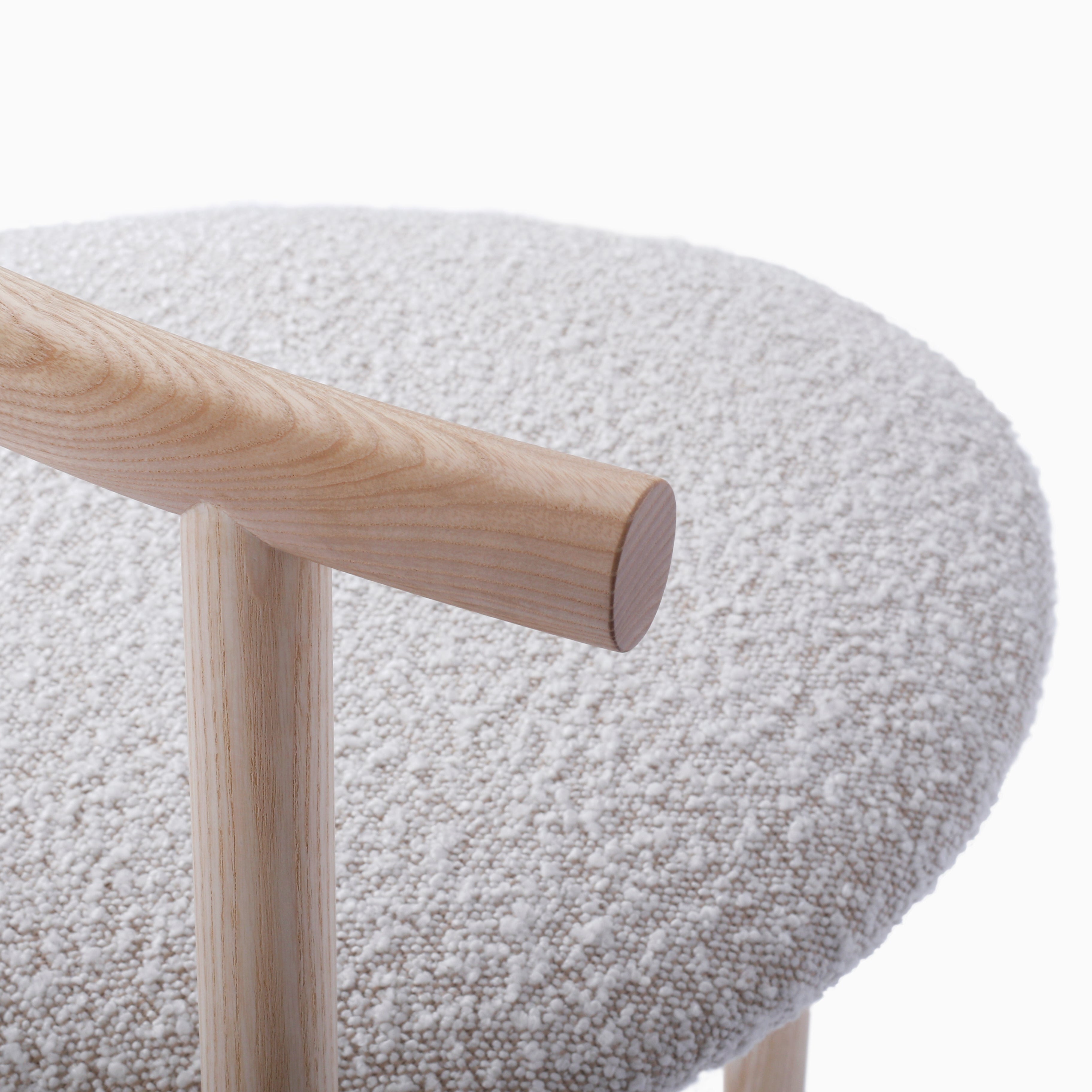 AITAI – Solid Wood Frame and Fabric Seat Chair