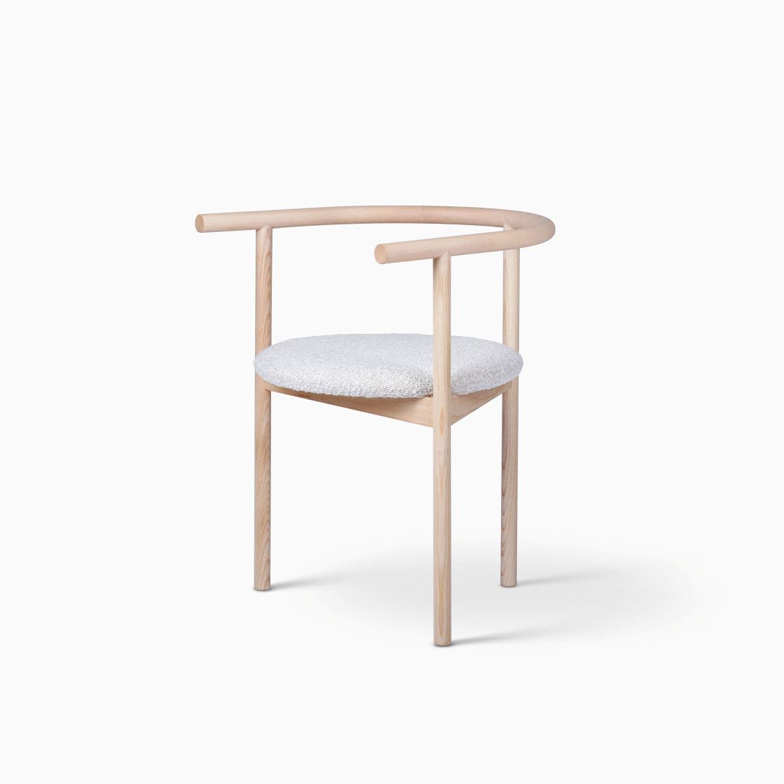 AITAI – Solid Wood Frame and Fabric Seat Armchair