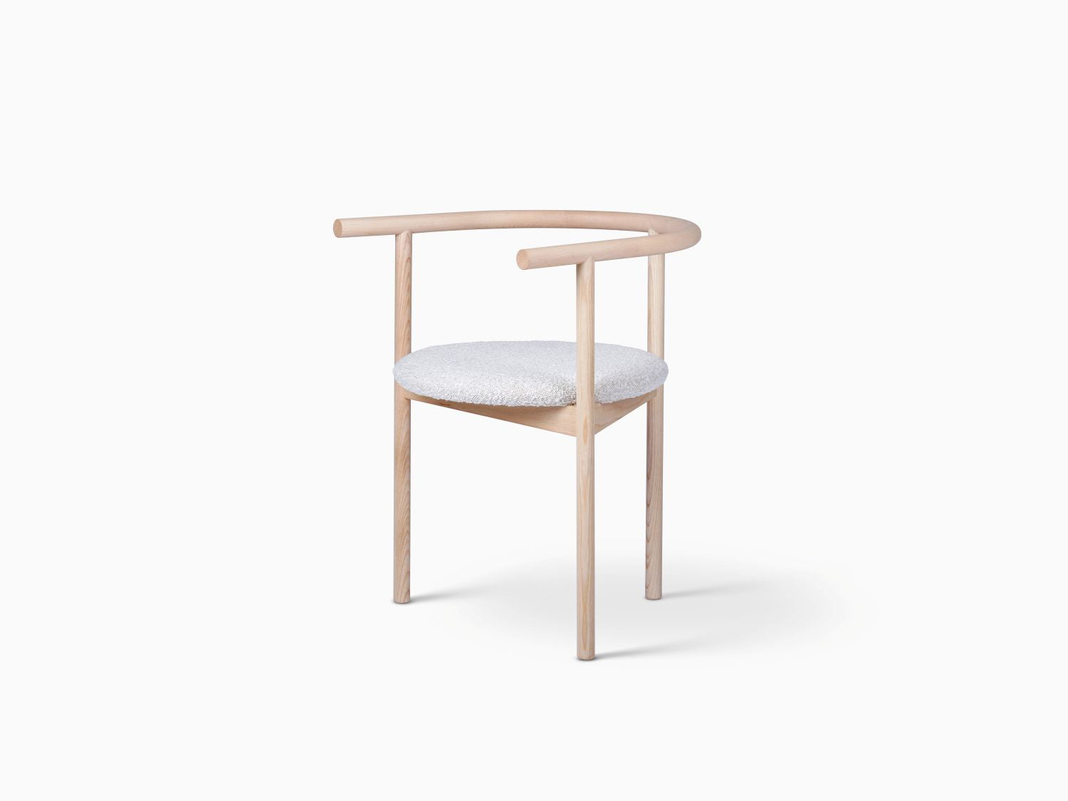 AITAI – Solid Wood Frame and Fabric Seat Armchair