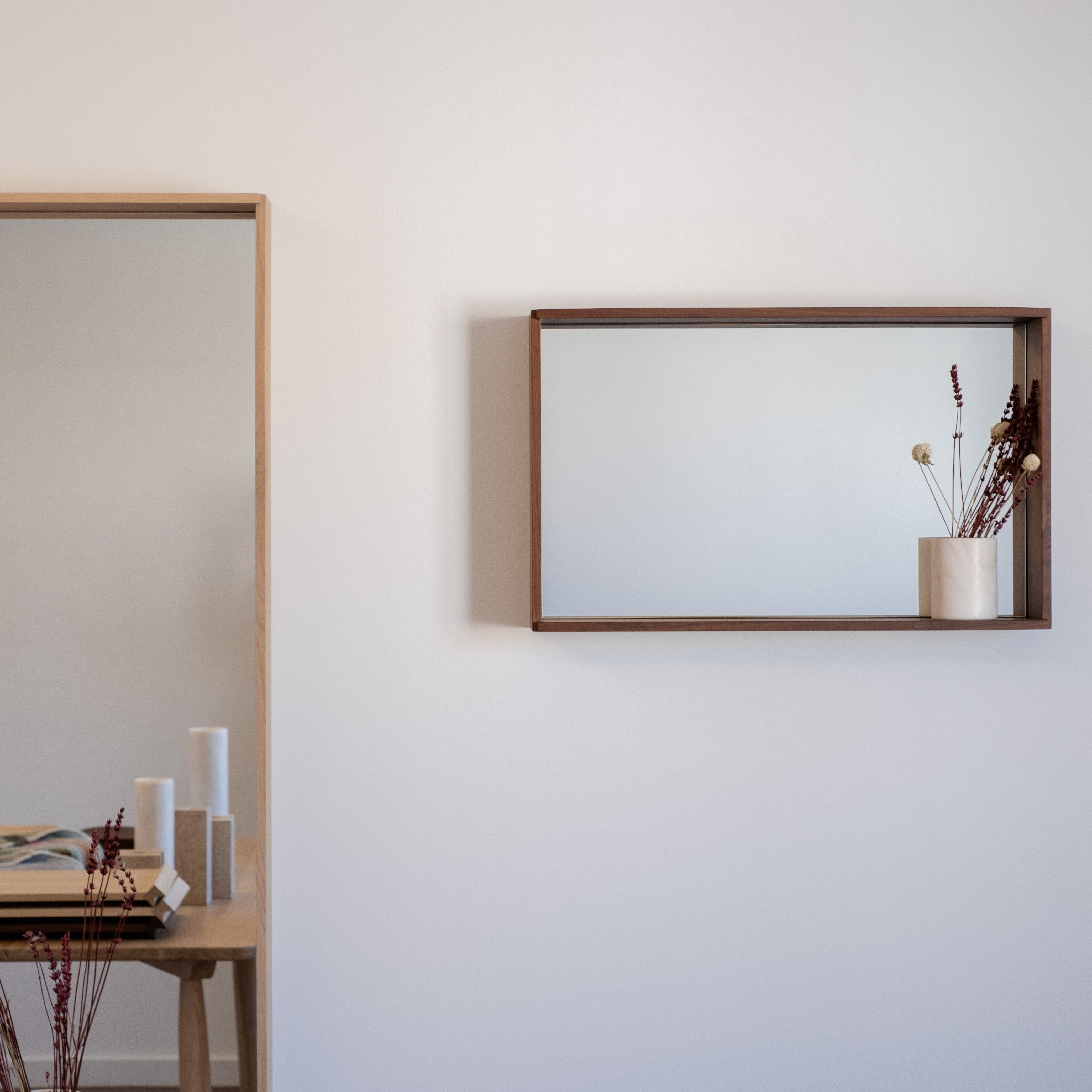 CAMPO – Designer Wall Mirror in Solid Wood,  Medium