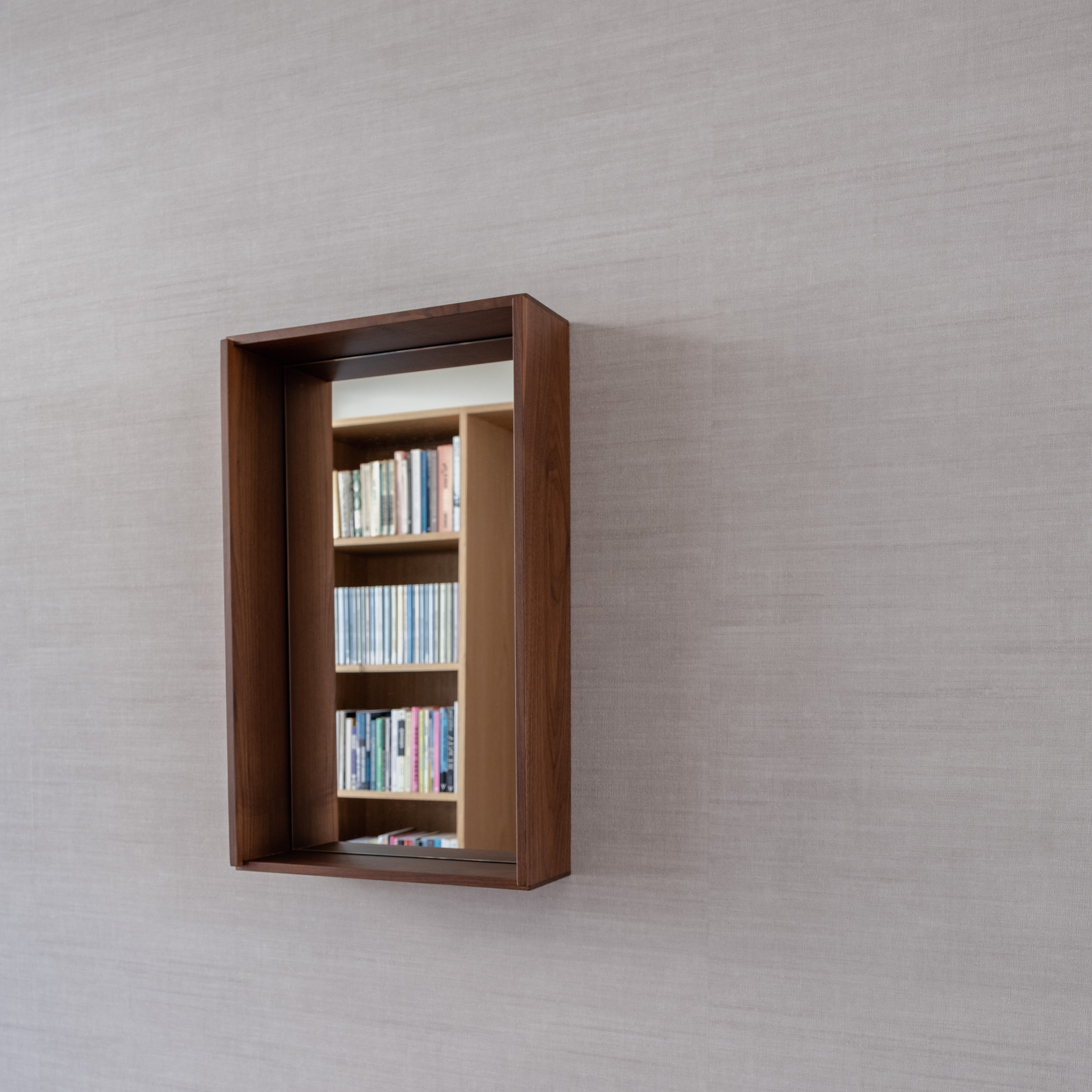 CAMPO – Designer Wall Mirror in Solid Wood,  Medium