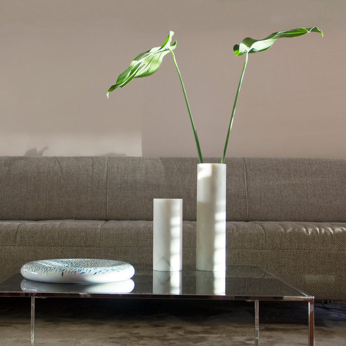 PEDRA Set – 3x Sculptural Vase in Marble