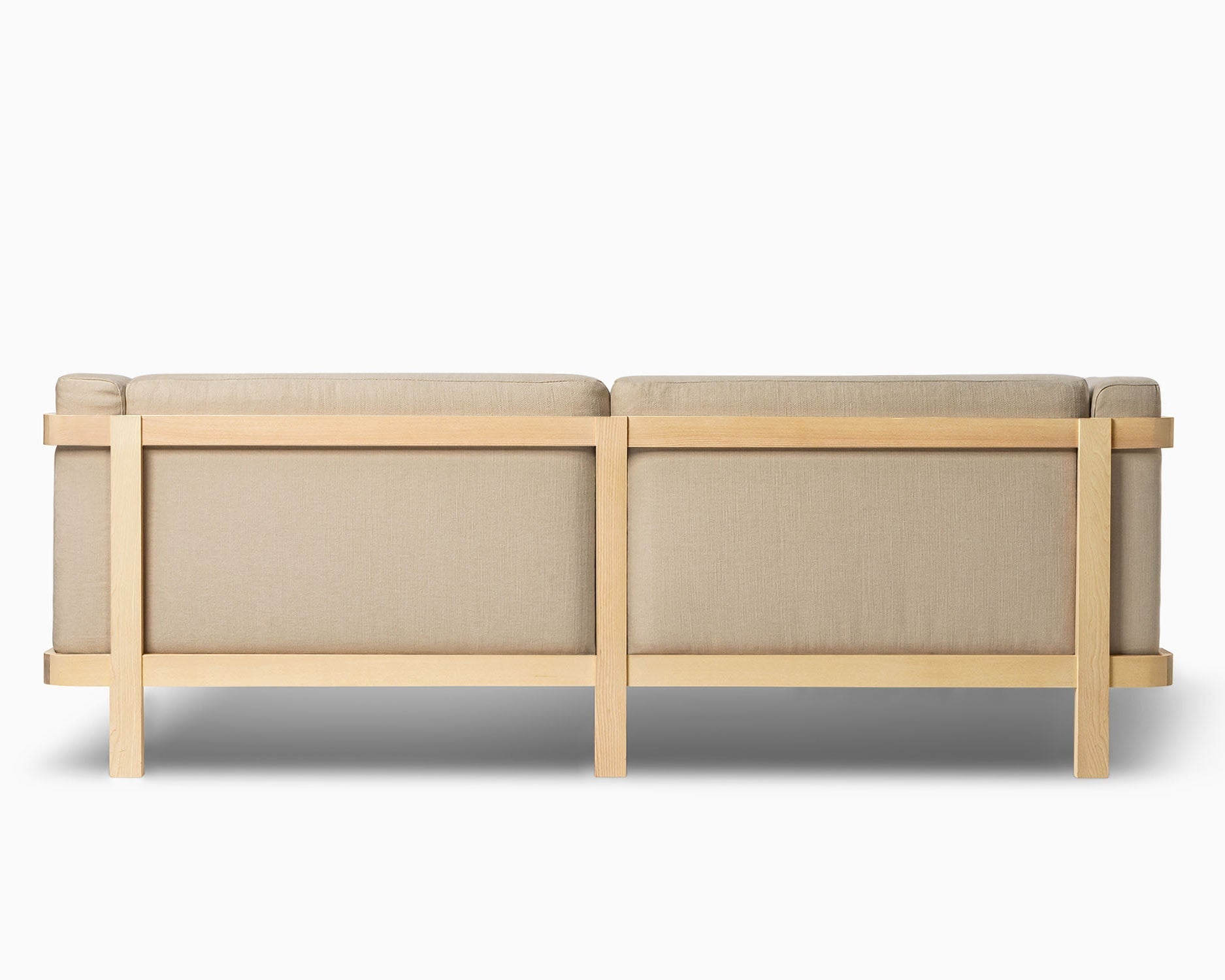 2x LIFT – Lounge Chair  & Three Seat Sofa in Solid Wood and Customizable Seat