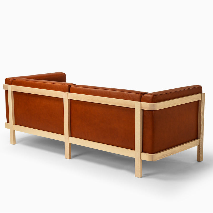 2x LIFT – Lounge Chair  & Three Seat Sofa in Solid Wood and Customizable Seat