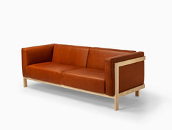 LIFT sofa three seater leather