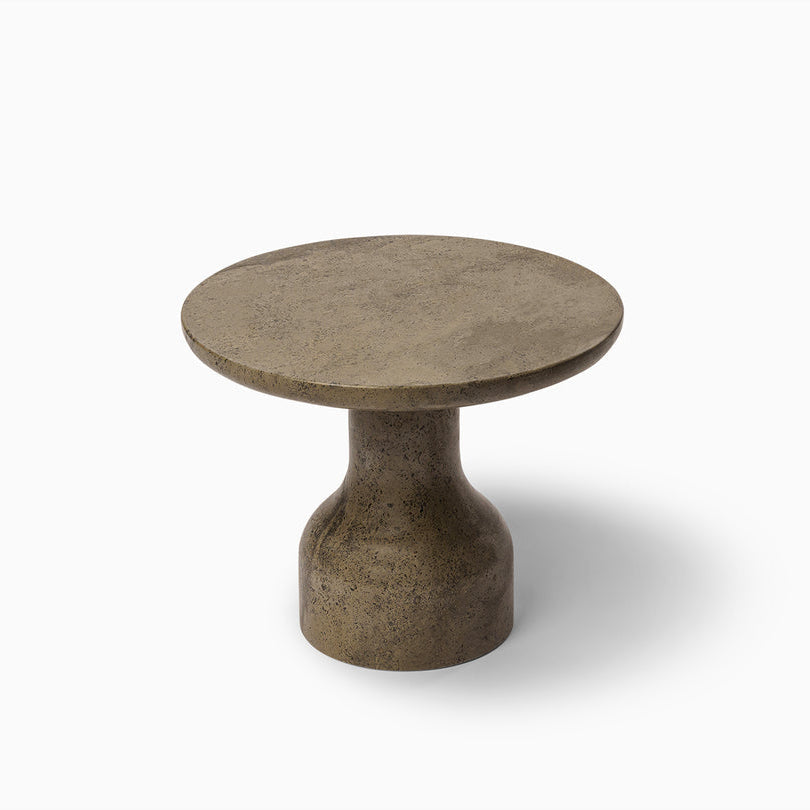 PESO Set – 3x Minimalist Round Side Table in Limestone