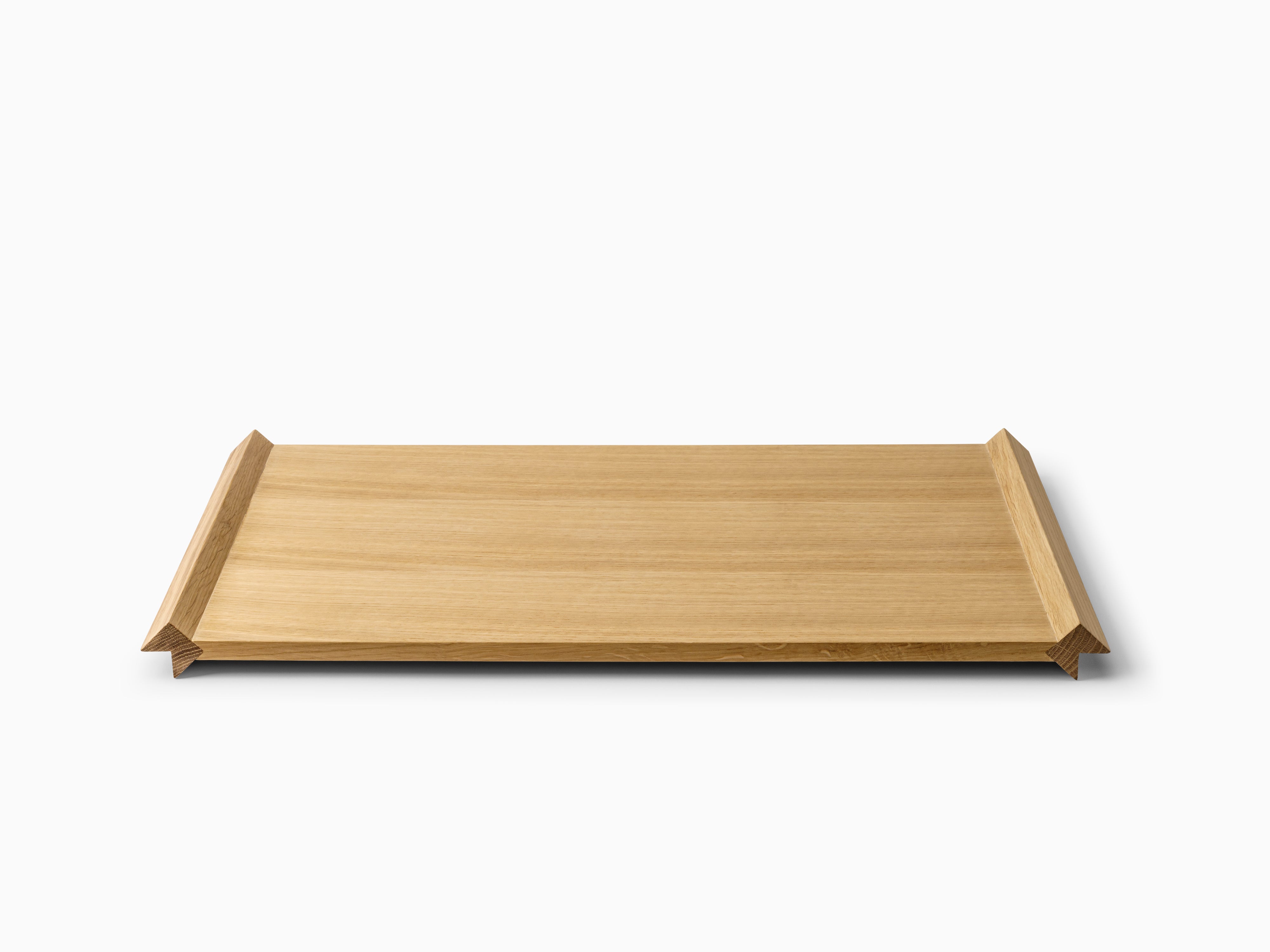 Minimalist Oak Wood Tray - Set 2 pieces