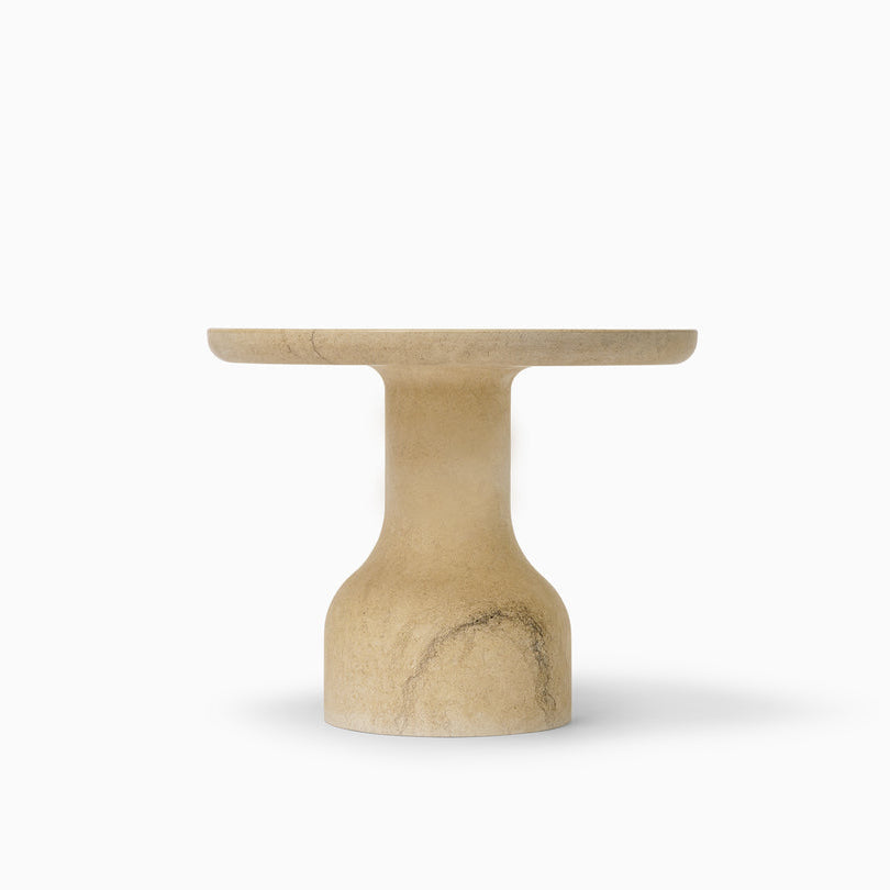 PESO Set – 3x Minimalist Round Side Table in Limestone