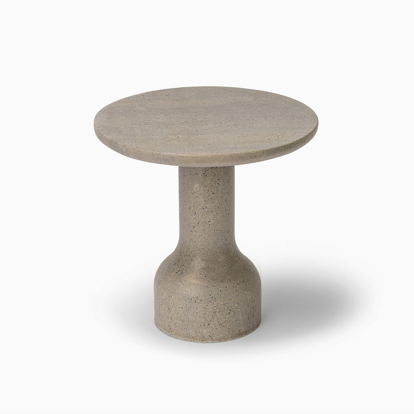 PESO Set – 3x Minimalist Round Side Table in Limestone
