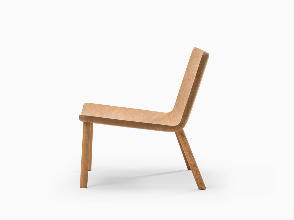 Minimalist Modern Lounge Chair in Natural Ash Allay - 2 Lounge Chairs