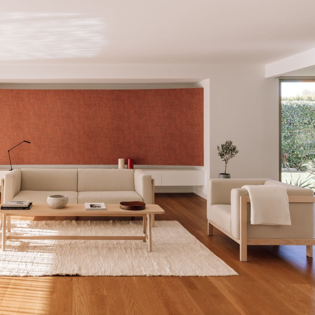 2x LIFT – Lounge Chair  & Three Seat Sofa in Solid Wood and Customizable Seat