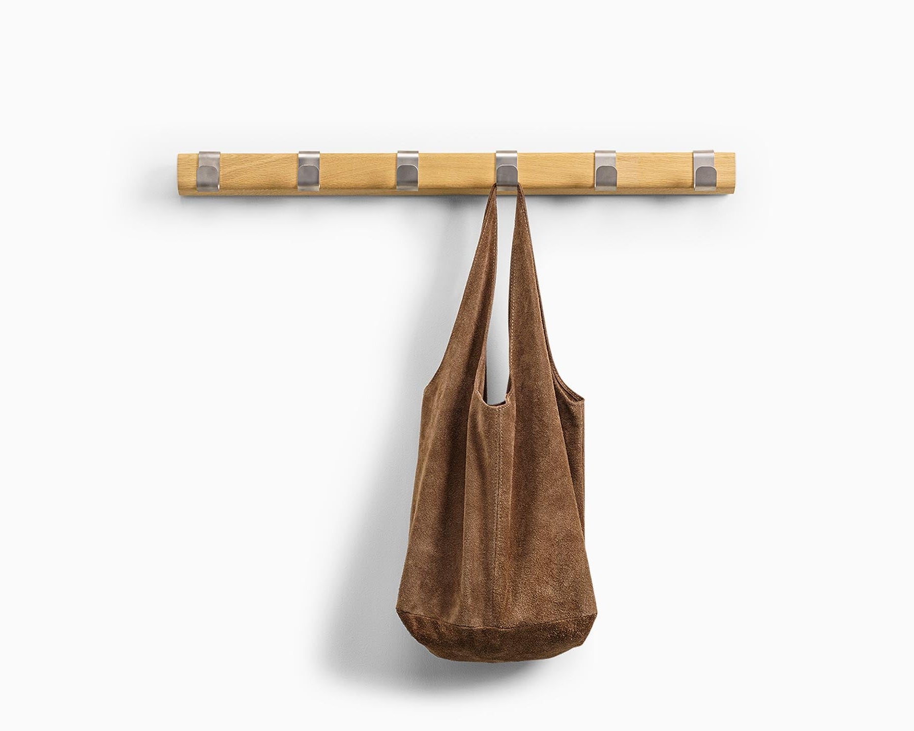 OUTLINE – Wall Hanger in Stainless Steel and Solid Wood