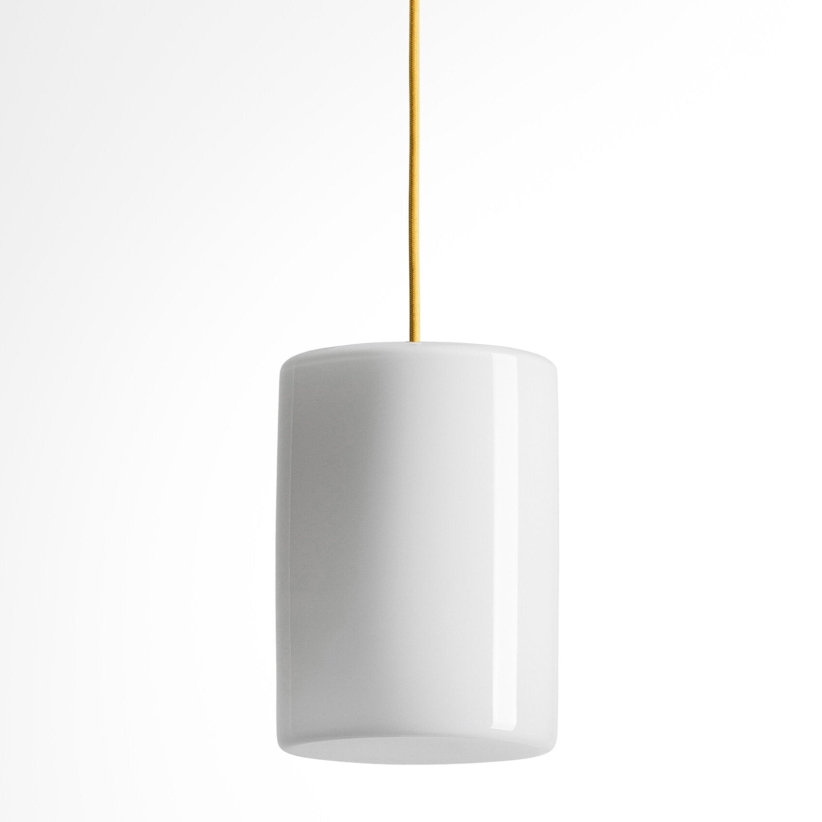 BULB - Cylinder Ceiling Lamp in Glass with Customizable Cable