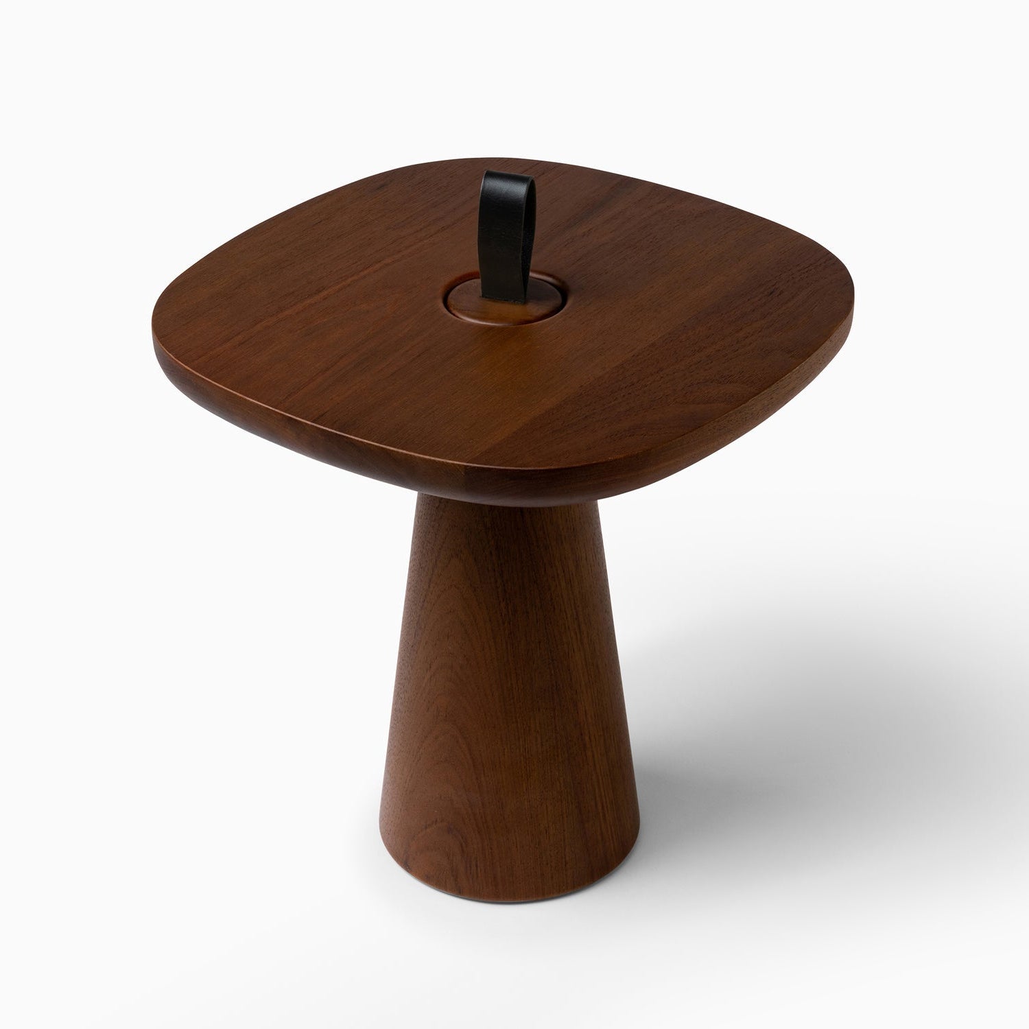MIGO – Minimalist Side Table in Solid  Wood with Strap