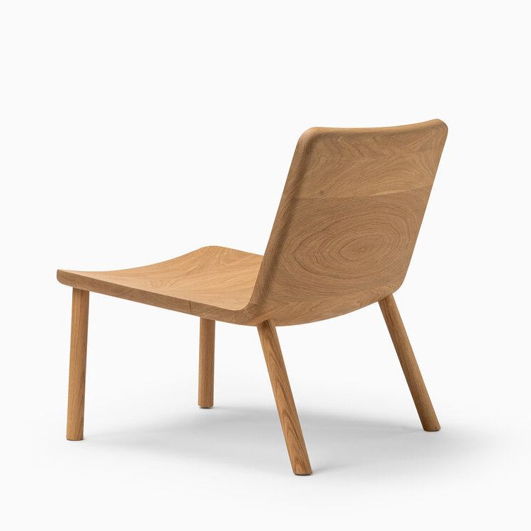 Minimalist Modern Lounge Chair in Natural Ash, oak and walnut wood ALLAY