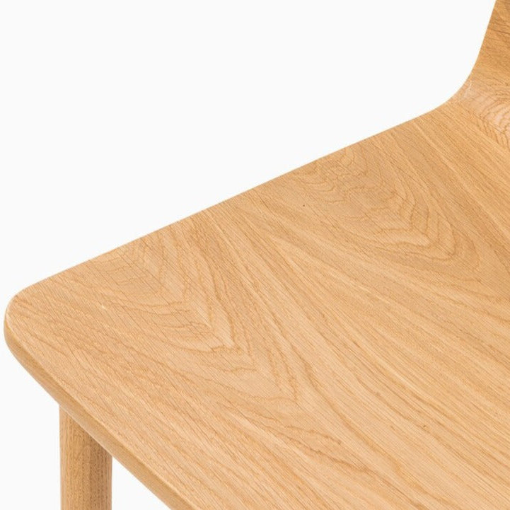 Minimalist Modern Lounge Chair in Natural Ash, oak and walnut wood ALLAY