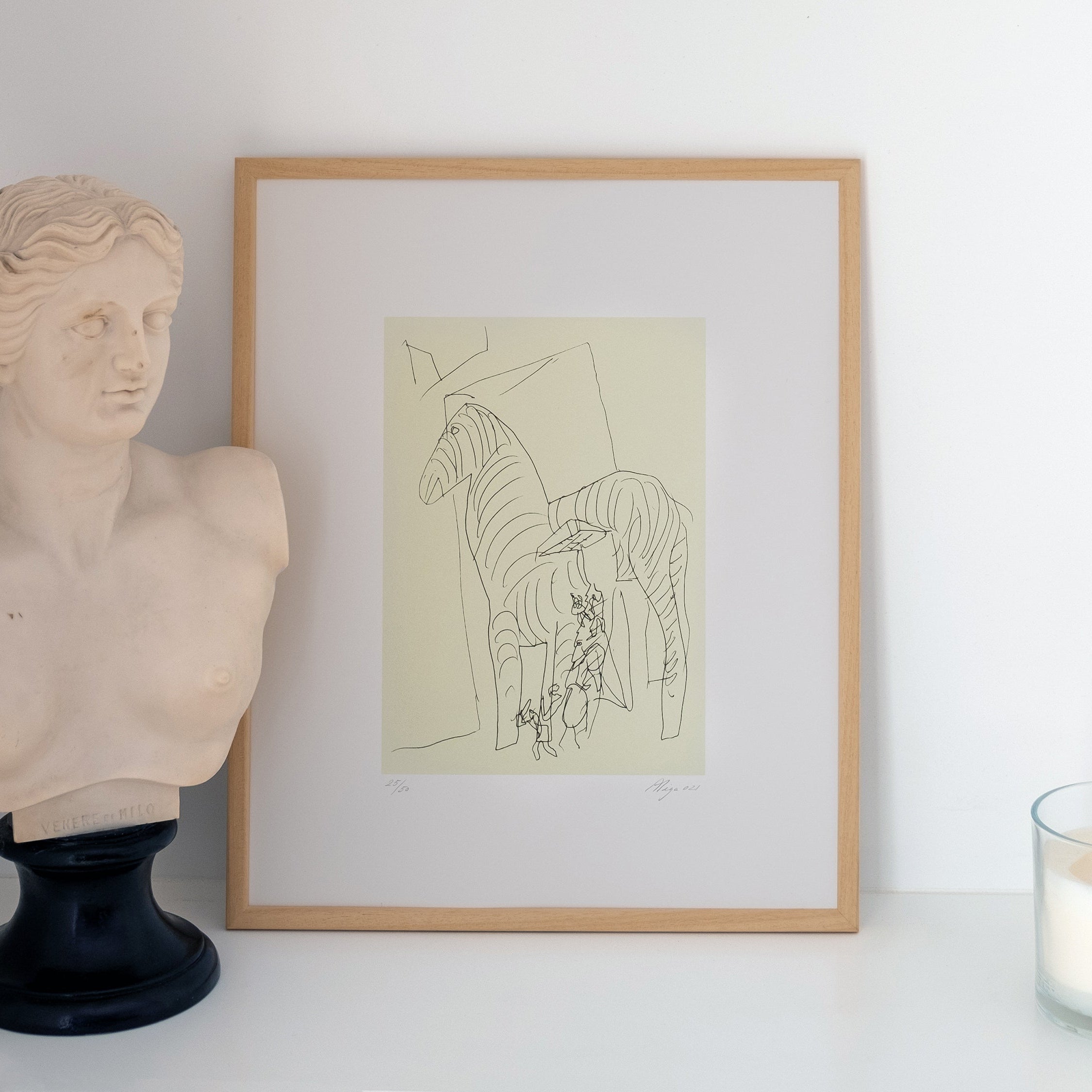 CAVALO DE TROIA – Minimalist Silkscreen Print by Álvaro Siza Vieira